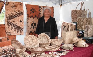 Kauai swap meet crafters and Music