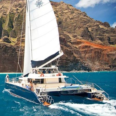 catamaran snorkel tour kauai